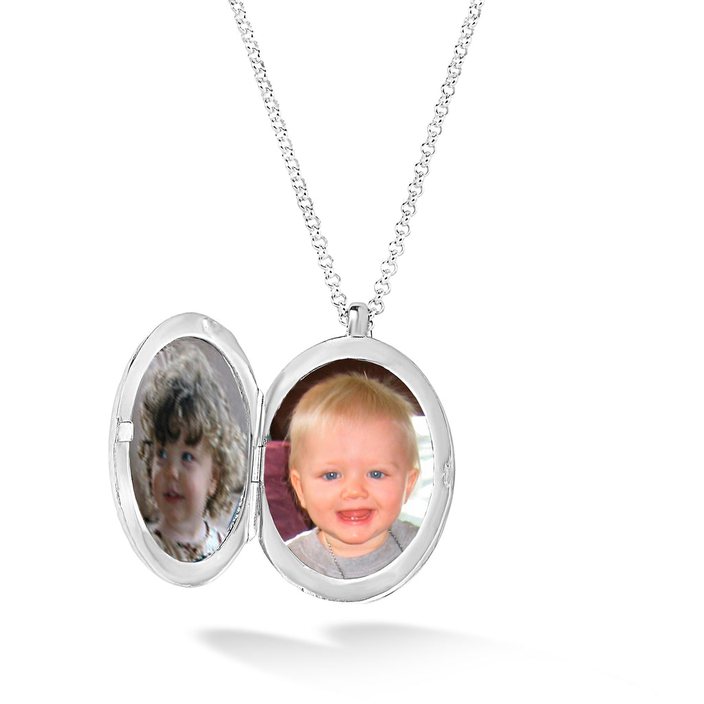 Silver family store locket