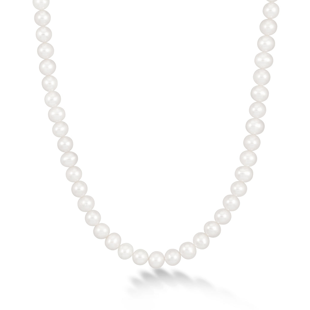 Timeless White Freshwater Pearl Necklace