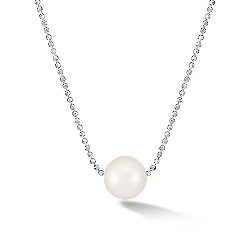 Single pearl on sale chain necklace