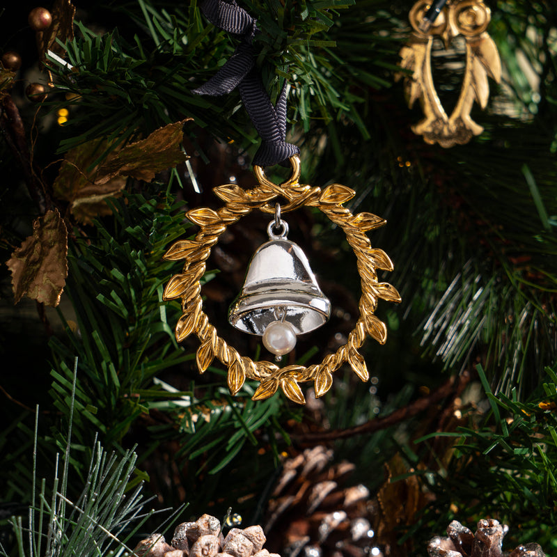 XC2024-BELL-Dower-and-Hall-Gilded-and-Silver-Plated-Pewter-Bell-Christmas-Decoration-2024-1