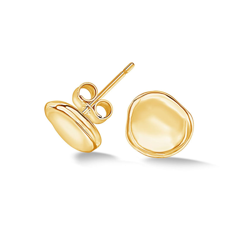 Men's Single Dimple Pebble Stud