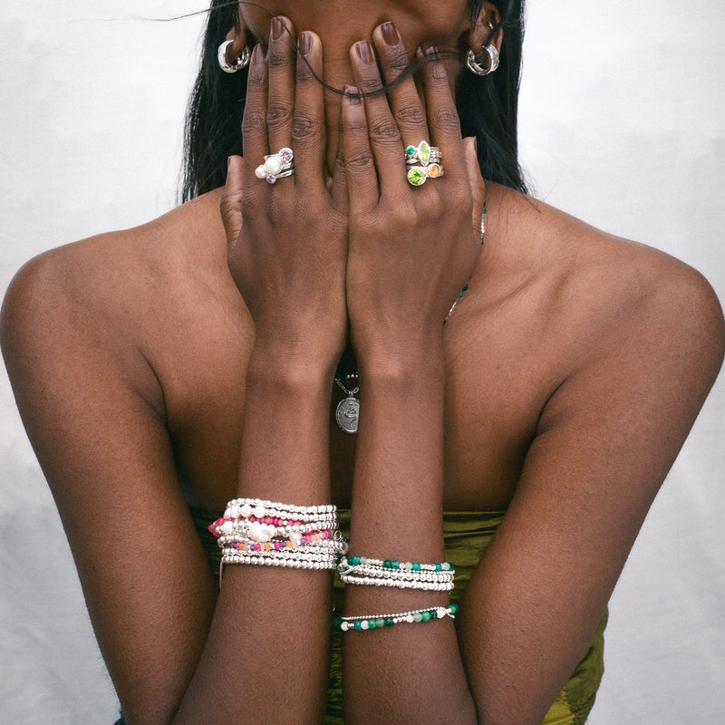 Rose Pink Misanga Cord Bracelet