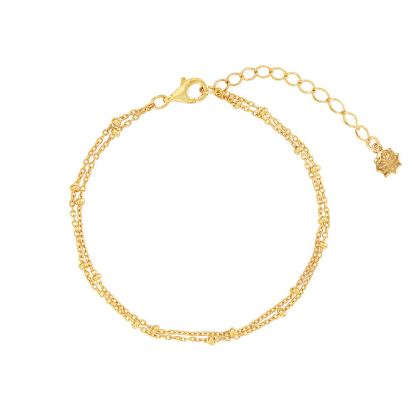 Double Row Dotty Chain Bracelet