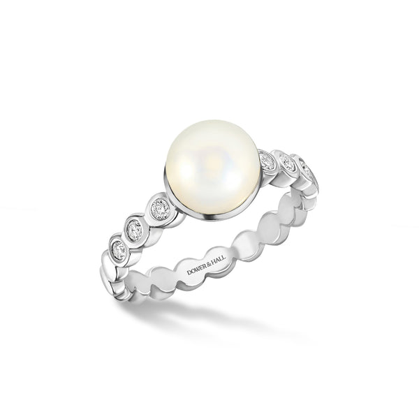 DEWR80-14Y-DIA-WP-Dower-and-Hall-14k-White-Gold-Solitaire-Pearl-Dewdrop-Ring