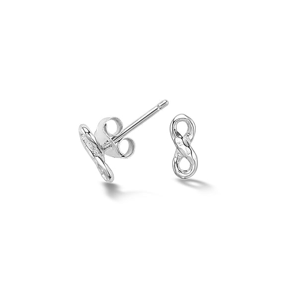 Sterling silver hot sale infinity earrings