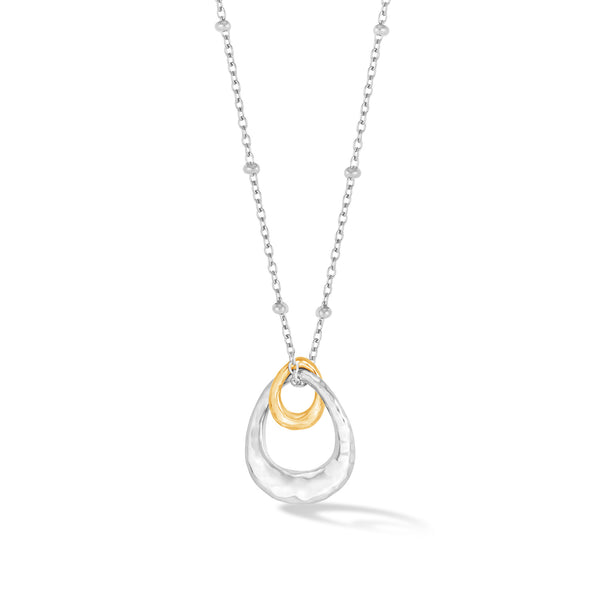 EWP20-S-V-Dower-and-Hall-Sterling-Silver-and-Yellow-Gold-Vermeil-Entwined-Small-Double-Oval-Pendant