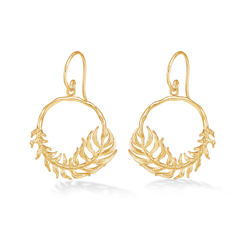 FE52-V_Dower-and-Hall-Gold-Vermeil-Angel-Feather-Circle-Drop-Earrings