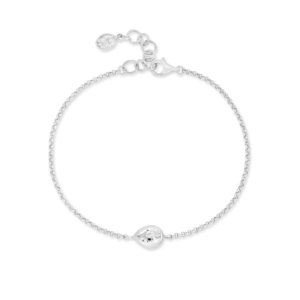 HHB80-S-WT-Dower-and-Hall-Sterling-Silver-White-Topaz-Pear-Chain-Bracelet