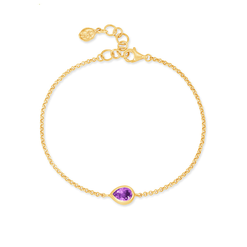 HHB80-V-AME-Dower-and-Hall-Yellow-Gold-Vermeil-Amethyst-Pear-Chain-Bracelet