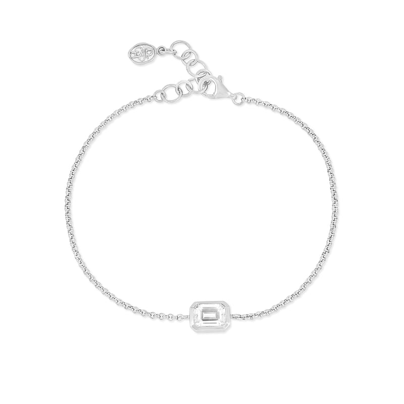 HHB90-S-WT-Dower-and-Hall-Sterling-Silver-White-Topaz-Octagon-Chain-Bracelet