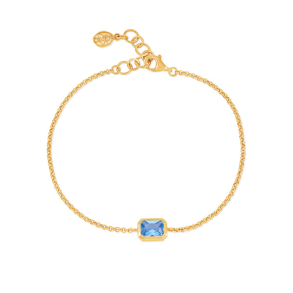 HHB90-V-BT-Dower-and-Hall-Yellow-Gold-Vermeil-Blue-Topaz-Octagon-Chain-Bracelet