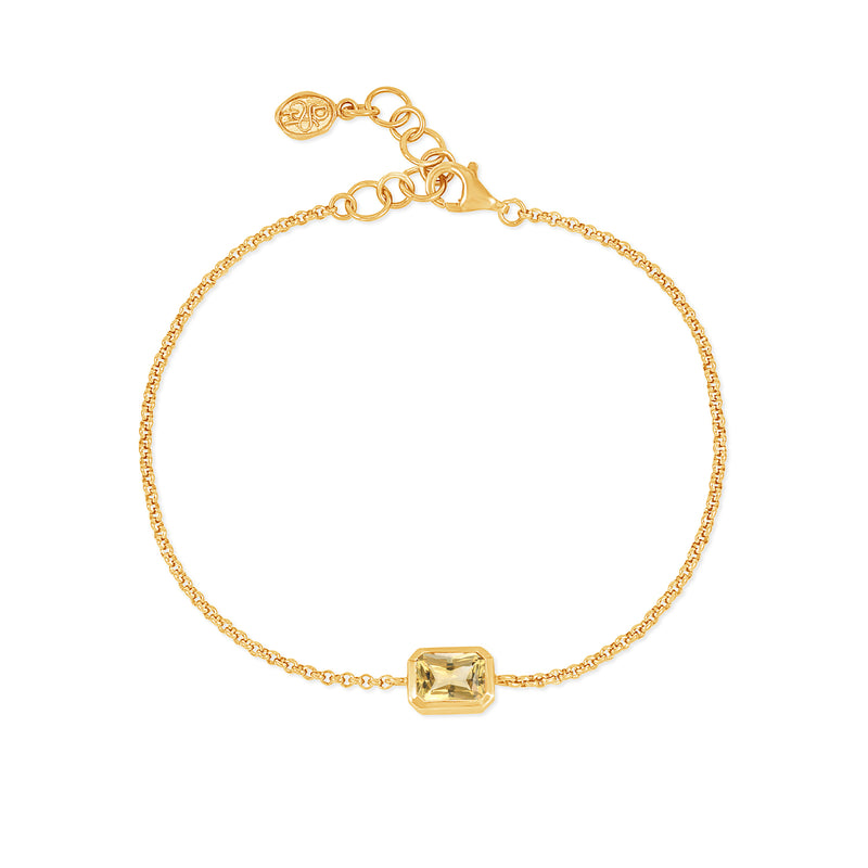 HHB90-V-CIT-Dower-and-Hall-Yellow-Gold-Vermeil-Citrine-Octagon-Chain-Bracelet