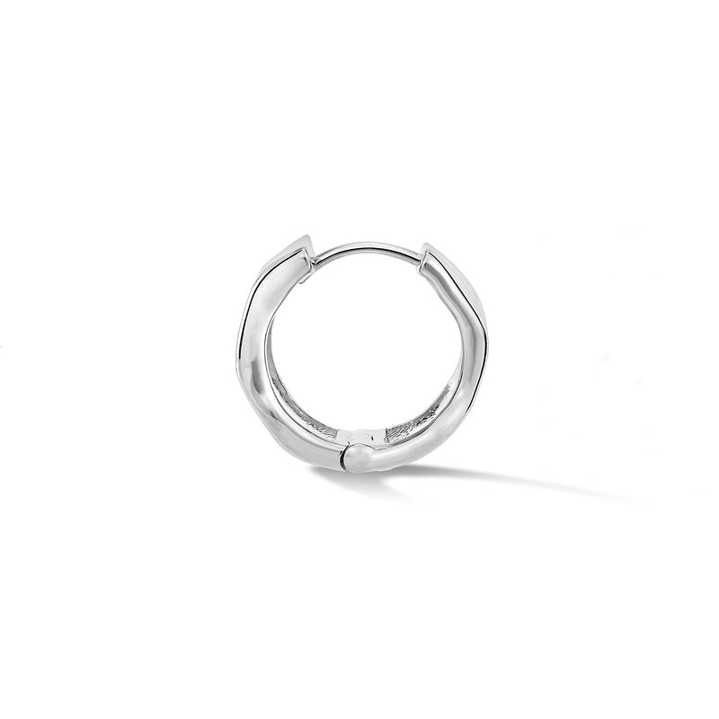 HHE41-S-SINGLE-Dower-and-Hall-Sterling-Silver-Mens-Single-Wide-Waterfall-Huggie-Hoop-1