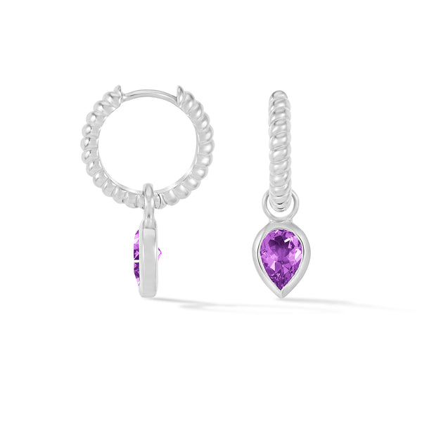 HHE83-S-AME-Dower-and-Hall-Sterling-Silver-Amethyst-Twist-Huggie-Charm-Hoops