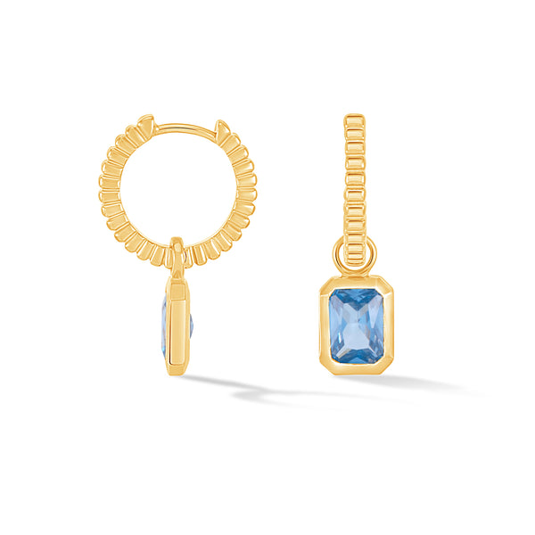 HHE93-V-BT-Dower-and-Hall-Yellow-Gold-Vermeil-Blue-Topaz-Humbug-Huggie-Charm-Hoops