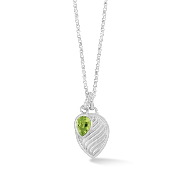 HHP81-S-PERI-Dower-and-Hall-Sterling-Silver-Peridot-Twist-Peardrop-Necklace