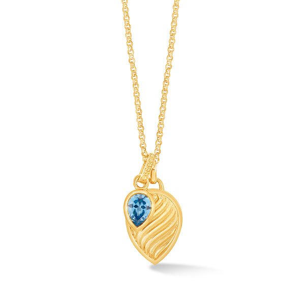 HHP81-V-BT-Dower-and-Hall-Yellow-Gold-Vermeil-Blue-Topaz-Twist-Peardrop-Necklace