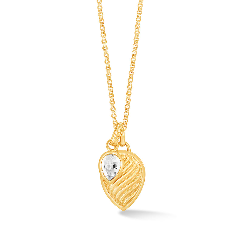 HHP81-V-WT-Dower-and-Hall-Yellow-Gold-Vermeil-White-Topaz-Twist-Peardrop-Necklace