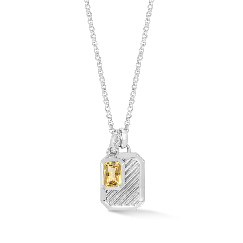 HHP91-S-CIT-Dower-and-Hall-Sterling-Silver-Citrine-Octagon-Humbug-Necklace