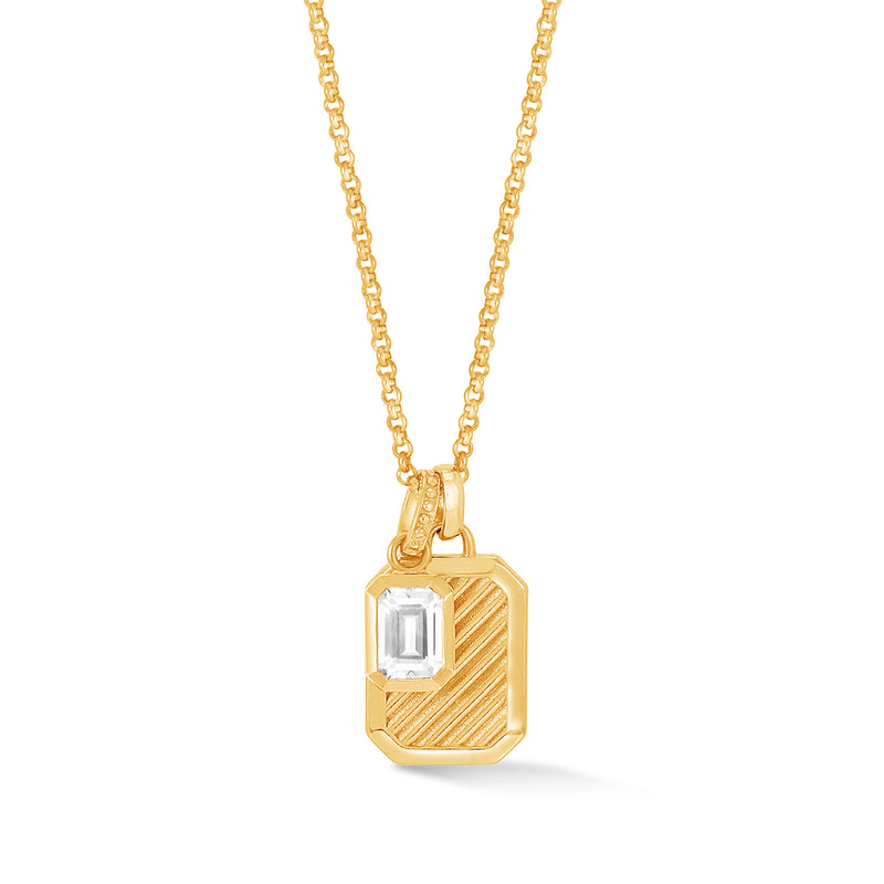 HHP91-V-WT-Dower-and-Hall-Yellow-Gold-Vermeil-White-Topaz-Octagon-Humbug-Necklace