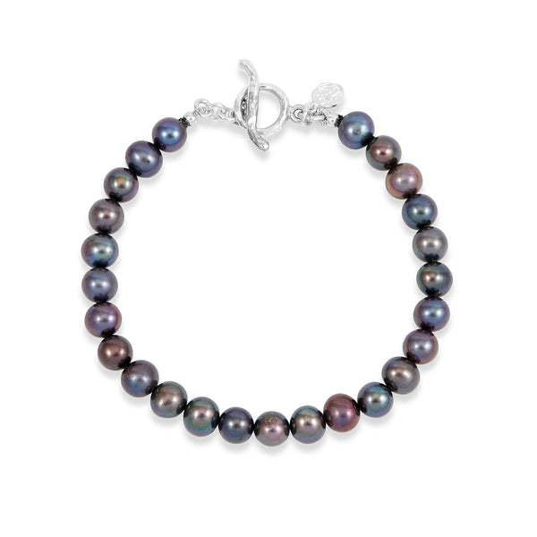 Silver freshwater pearl bracelet for woman - NicteShop