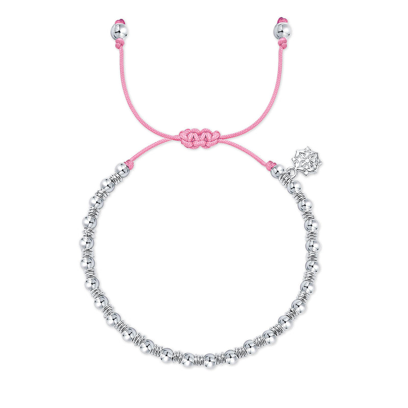 Rose Pink Misanga Cord Bracelet