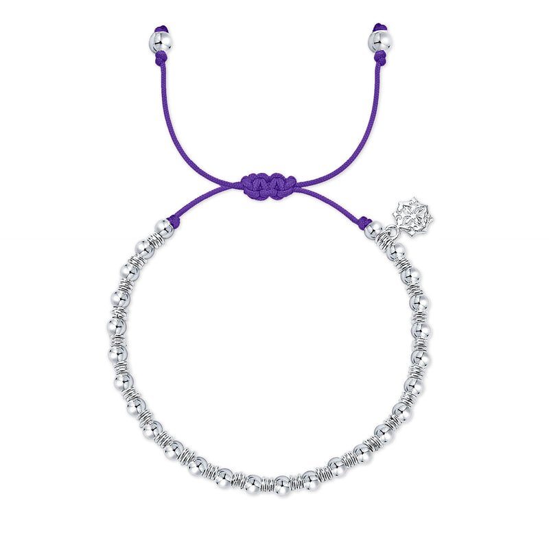 Purple Misanga Cord Bracelet