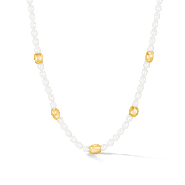 PEBN24-V-WP-Dower-and-Hall-Yellow-Gold-Vermeil-White-Pearl-Ocean-Pebble-Necklace-1