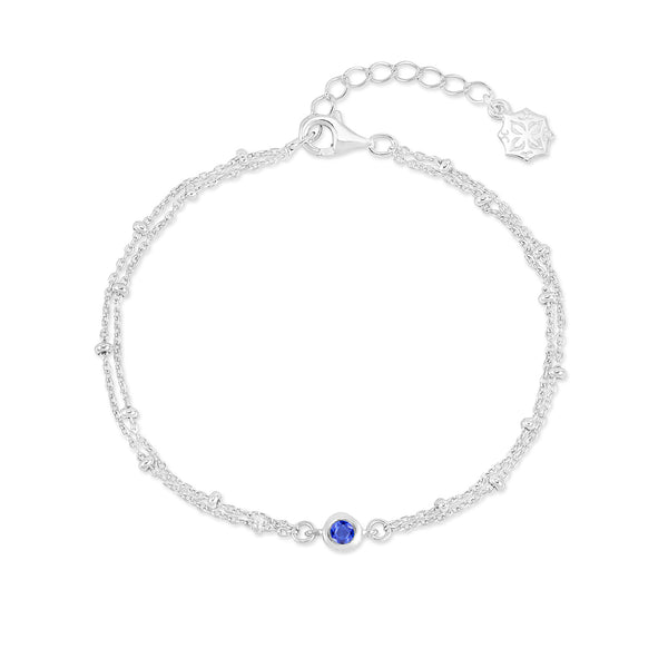 TWB10-S-BS-Dower-and-Hall-Sterling-Silver-Blue-Spinel-Dewdrop-Double-Chain-Bracelet