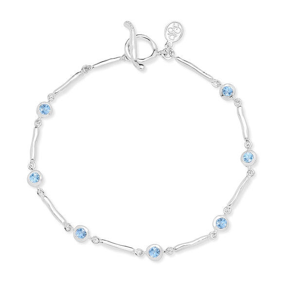 TWB24-S-AQUA-Dower-and-Hall-Sterling-Silver-Aquamarine-Dewdrops-Link-Bracelet