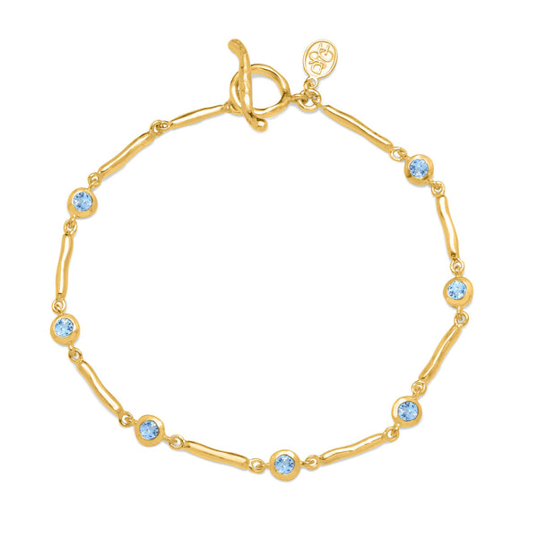 TWB24-V-AQUA-Dower-and-Hall-Yellow-Gold-Vermeil-Aquamarine-Dewdrops-Link-Bracelet