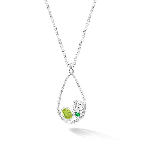 Green Teardrop Orissa Pendant