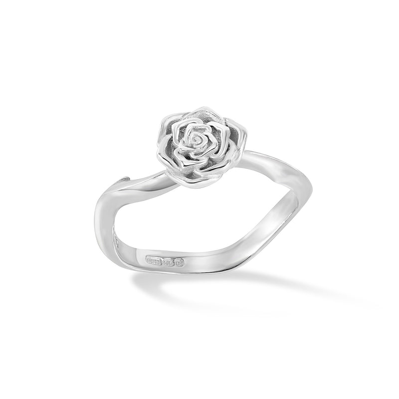 14k Rose & Thorn Twinkle Ring