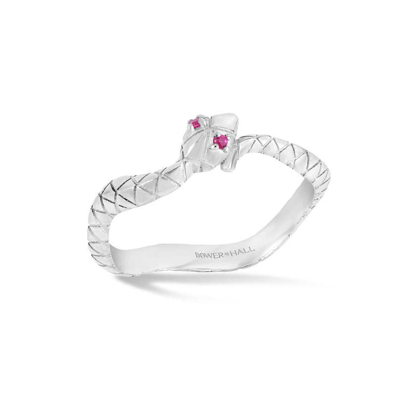 TWR103-S-RUBY-Dower-and-Hall-Sterling-Silver-Fearless-Snake-Twinkle-Ring-1