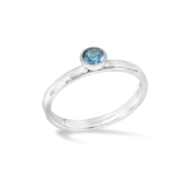 TWR24-S-BT-Dower-and-Hall-Sterling-Silver-4mm-Blue-Topaz-Hammered-Twinkle-Ring-1