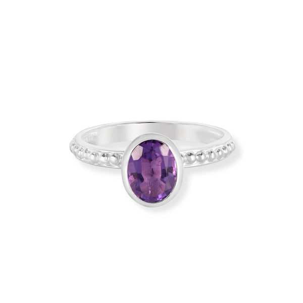 TWR58-S-AME-Dower-and-Hall-Sterling-Silver-Oval-Amethyst-Granular-Dotty-Twinkle-Ring