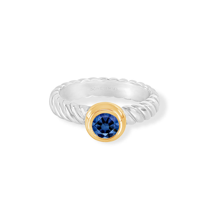 TWR86-S-14Y-BSAPP-Dower-and-Hall-Sterling-Silver-6mm-Lab-Grown-Blue-Sapphire-Twist-Twinkle-Ring