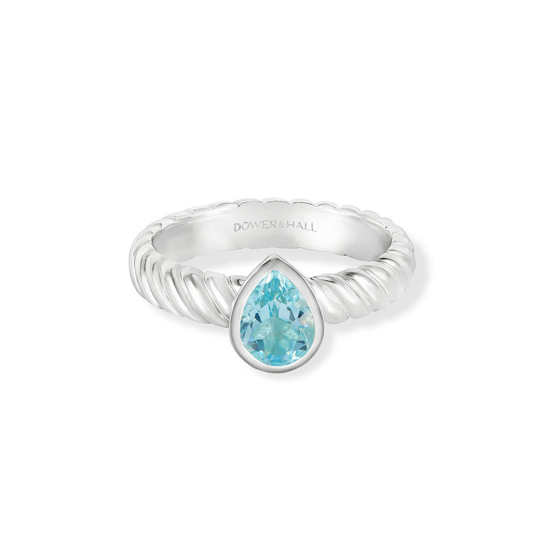 TWR87-S-BT-Dower-and-Hall-Sterling-Silver-Blue-Topaz-Pear-Twist-Twinkle-Ring