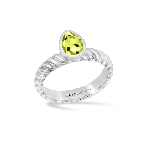 TWR87-S-PERI-Dower-and-Hall-Sterling-Silver-Peridot-Pear-Twist-Twinkle-Ring-1