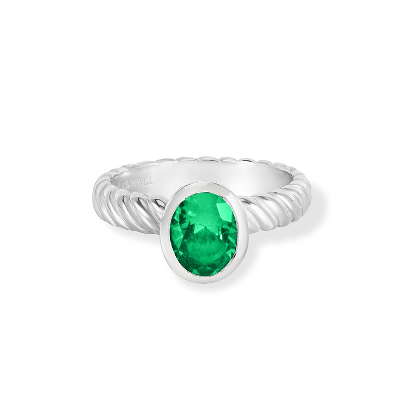 TWR88-S-GG-Dower-and-Hall-Sterling-Silver-Oval-Green-Garnet-Twist-Twinkle-Ring