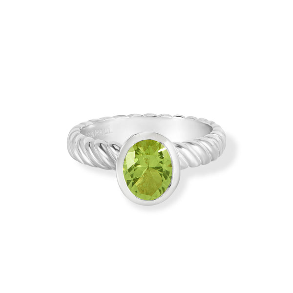 TWR88-S-PERI-Dower-and-Hall-Sterling-Silver-Oval-Peridot-Twist-Twinkle-Ring