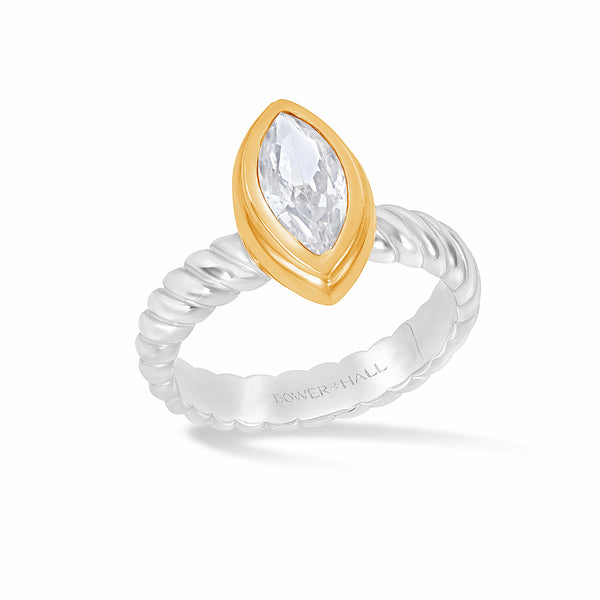 TWR89-S-14Y-WSAPP-Dower-and-Hall-Sterling-Silver-Lab-Grown-White-Sapphire-Marquise-Twist-Twinkle-Ring-1