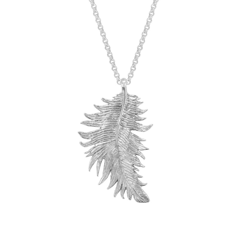 Men's Large Feather Pendant