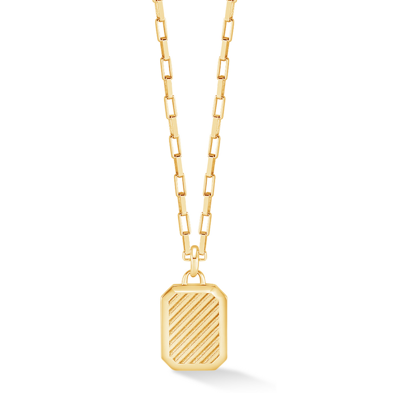 Men's Octagon Humbug Paperclip Necklace