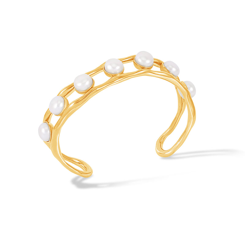 WFBG3-V-WP-Dower-and-Hall-Yellow-Gold-Vermeil-White-Freshwater-Pearl-Chunky-Bangle-1