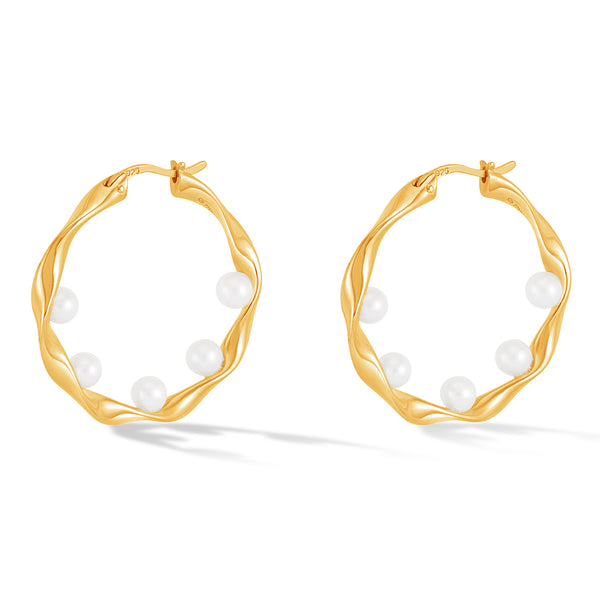 WFE21-V-WP-Dower-and-Hall-Yellow-Gold-Vermeil-Waterfall-Baroque-Pearl-Hoops