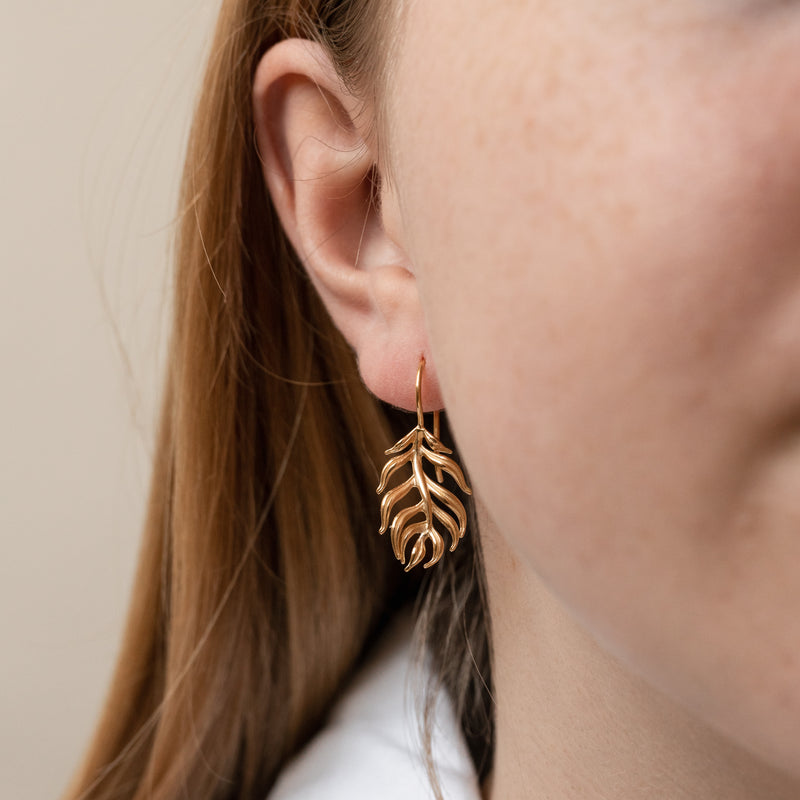 FE54-V-Dower-and-Hall-Yellow-Gold-Vermeil-Long-Angel-Feather-Drop-Earrings-2