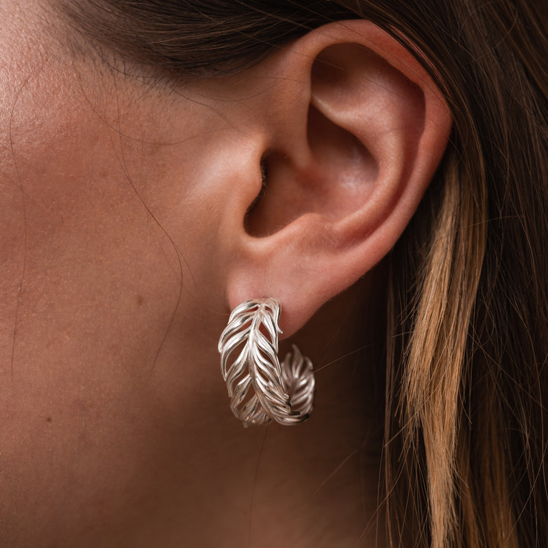 FE60-S-Dower-and-Hall-Sterling-Silver-20mm-Angel-Feather-Hoops-2