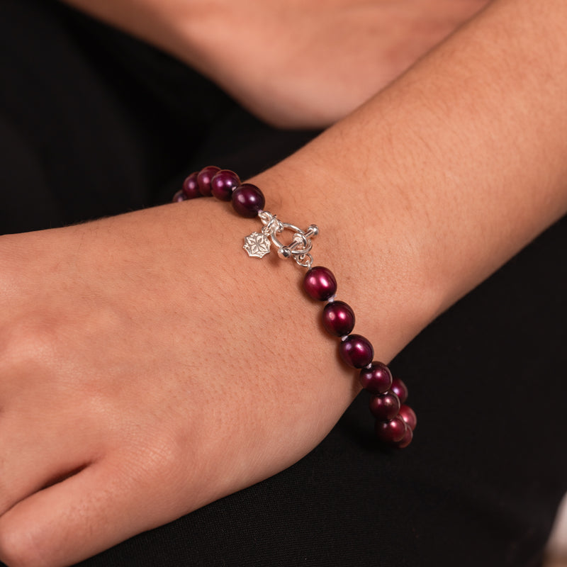 Berry Pearl Bracelet