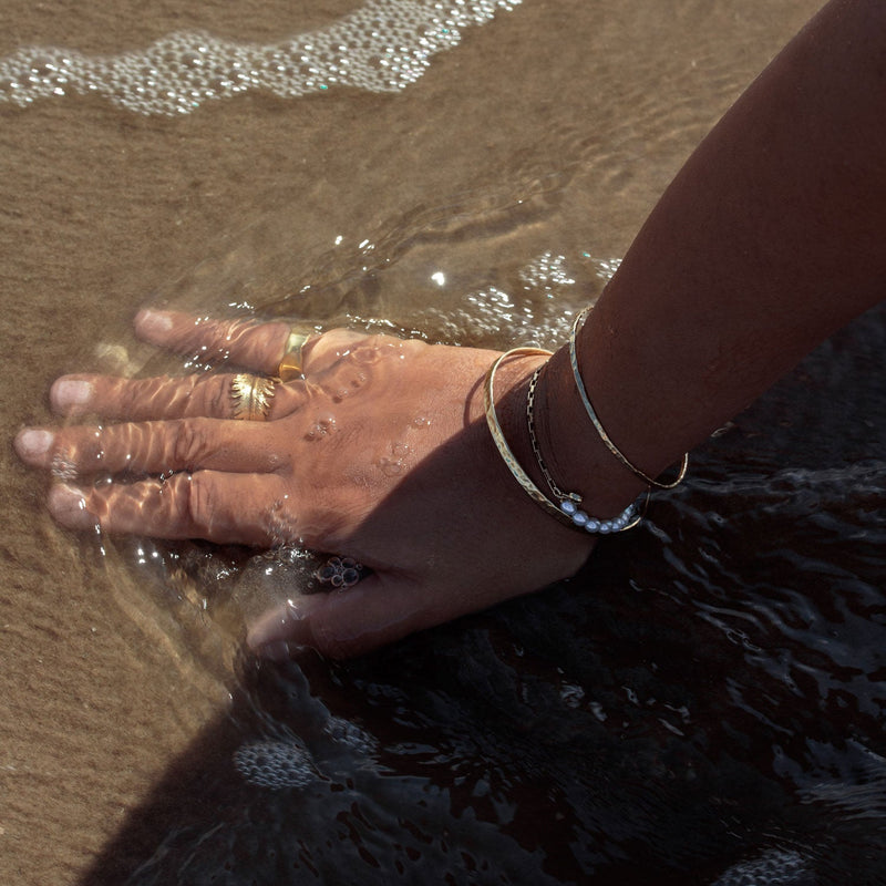 2mm Hammered Nomad Bangle